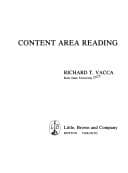 Tapa de Content area reading