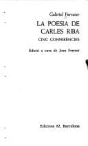 Tapa de La poesia de Carles Riba