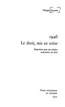 Tapa de 1946, le droit, mis en scène