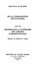 Tapa de De la Composition des paysages ; (suivi de) Promenade ou itinéraire des jardins d'Ermenonville