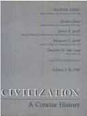 Tapa de Western civilization, a concise history