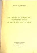 Tapa de Los orígenes del romanticismo reaccionario español