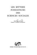 Tapa de Les mythes fondateurs des sciences sociales
