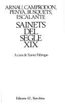 Tapa de Sainets del segle XIX