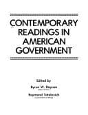 Tapa de Contemporary readings in American government