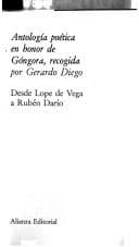 Tapa de Antología poética en honor de Góngora