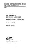 Tapa de La propriété foncière agricole