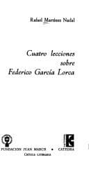 Tapa de Cuatro lecciones sobre Federico García Lorca