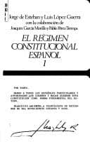Tapa de El régimen constitucional español