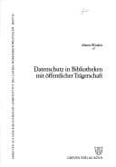 Tapa de Datenschutz in Bibliotheken mit öffentlicher Trägerschaft