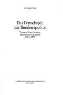 Tapa de Das Fernsehspiel der Bundesrepublik