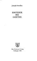 Tapa de Esoterik bei Goethe