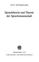 Tapa de Sprachtheorie und Theorie der Sprachwissenschaft