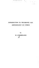 Tapa de Introduction to the bronze age archaeology of Cyprus