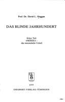 Tapa de Das blinde Jahrhundert