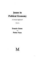 Tapa de Issues in political economy