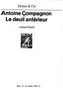 Tapa de Le deuil antérieur