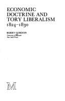 Tapa de Economic doctrine and Tory liberalism, 1824-1830
