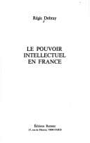 Tapa de Le pouvoir intellectuel en France