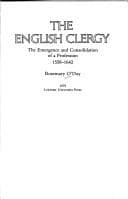 Tapa de The English clergy