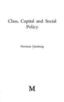 Tapa de Class, capital and social policy