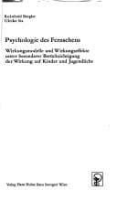 Tapa de Psychologie des Fernsehens