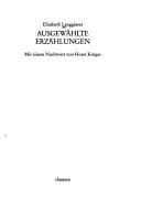 Tapa de Ausgewählte Erzählungen
