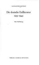 Tapa de Die deutsche Exilliteratur 1933-1945