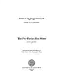 Tapa de The pre-Flavian fine wares