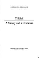 Tapa de Yiddish, a survey and a grammar