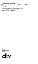 Tapa de Die Ungeliebte Republik: Dokumentation zur Innen- u. Aussenpolitik Weimars 1918-1933 (Dtv Dokumente) (German Edition)