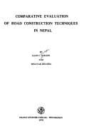 Tapa de Comparative evaluation of road construction techniques in Nepal