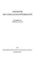 Tapa de Didaktik des Englischunterrichts