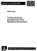 Tapa de Zur Geschichte der sozialistischen Heine-Rezeption in Deutschland