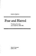 Tapa de Fear and hatred