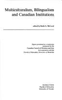 Tapa de Multiculturalism, bilingualism and Canadian institutions