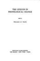 Tapa de The Lexicon in phonological change