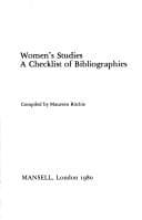 Tapa de Women's studies