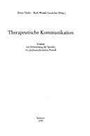 Tapa de Therapeutische Kommunikation