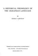 Tapa de A historical phonology of the Ukrainian language
