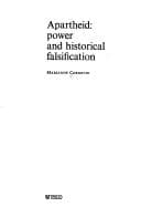 Tapa de APARTHEID: POWER AND HISTORICAL FALSIFICATION