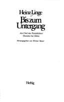 Tapa de Bis zum Untergang