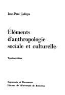 Tapa de Éléments d'anthropologie sociale et culturelle