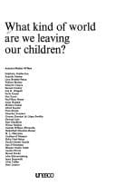 Tapa de What kind of world are we leaving our children?