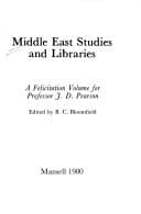 Tapa de Middle East studies and libraries