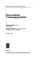 Tapa de Österreichische Verfassungsgeschichte