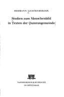 Tapa de Studien zum Menschenbild in Texten der Qumrangemeinde