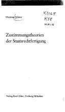 Tapa de Zustimmungstheorien der Staatsrechtfertigung