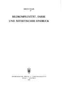 Tapa de Bildkomplexität, Farbe und ästhetischer Eindruck