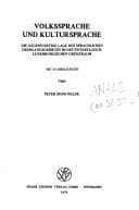 Tapa de Volkssprache und Kultursprache
